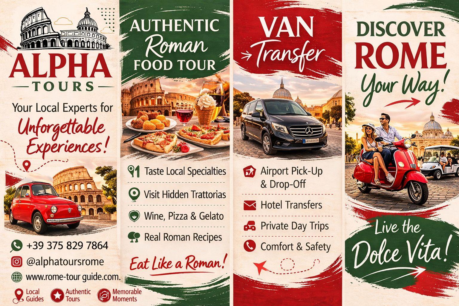 Alpha Tours — authentic food tours, van transfers and unforgettable Rome experiences